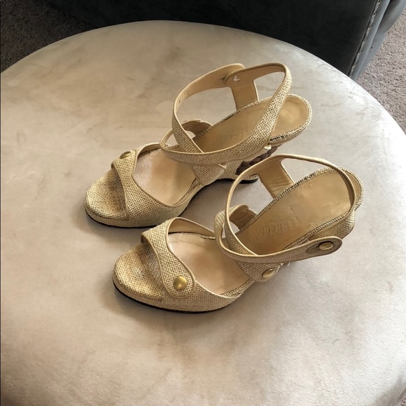 Authentic  Ferragamo Wedge Sandals - Picture 3 of 8